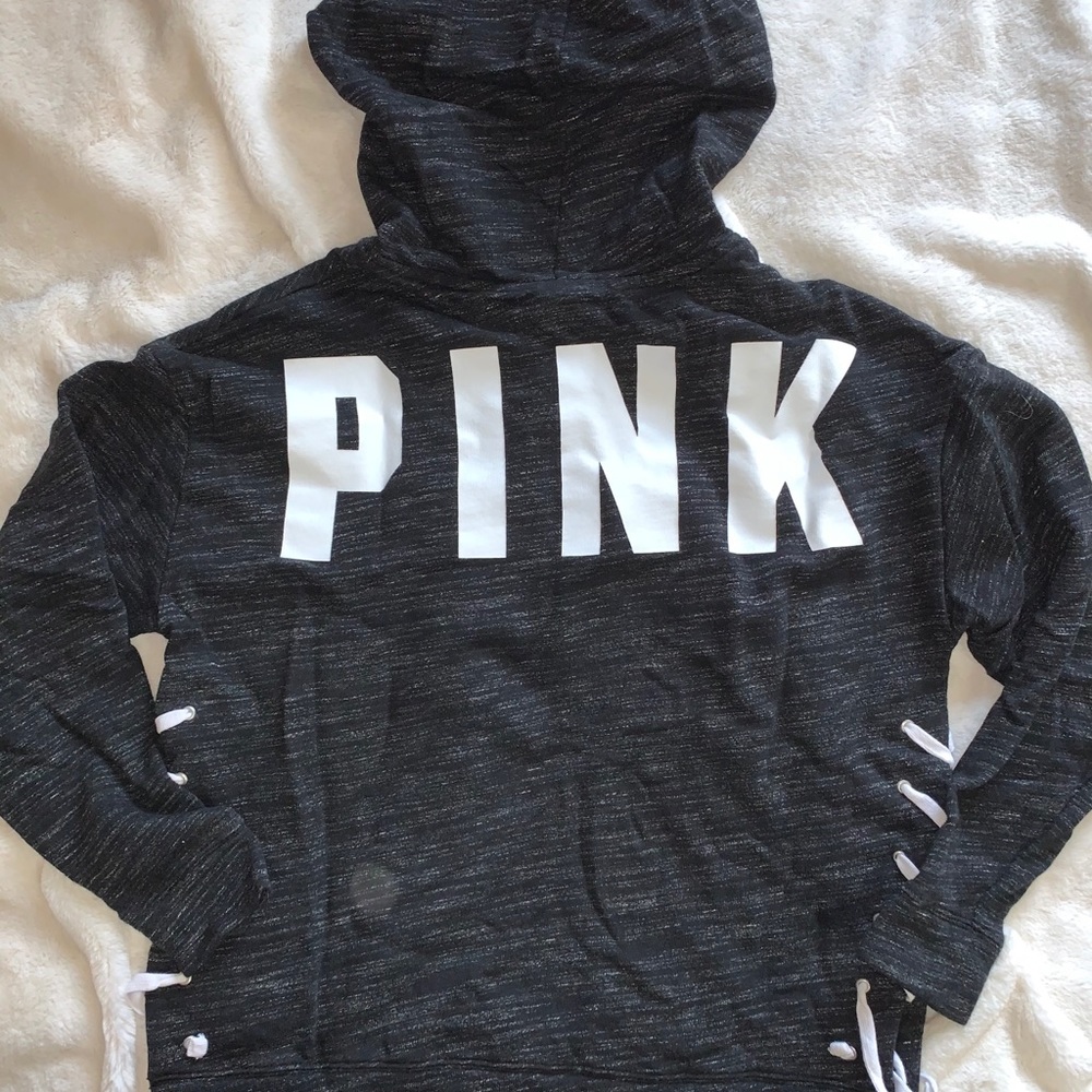 VS PINK Black Heather Hoodie